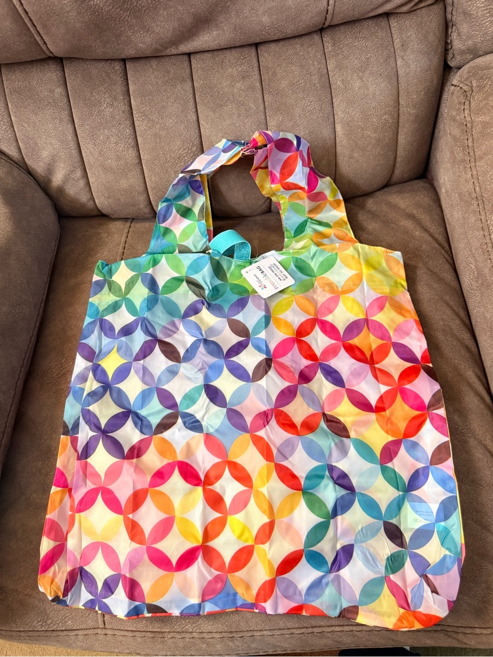 Erin Condren Rainbow Geometric Reusable Tote - Multi